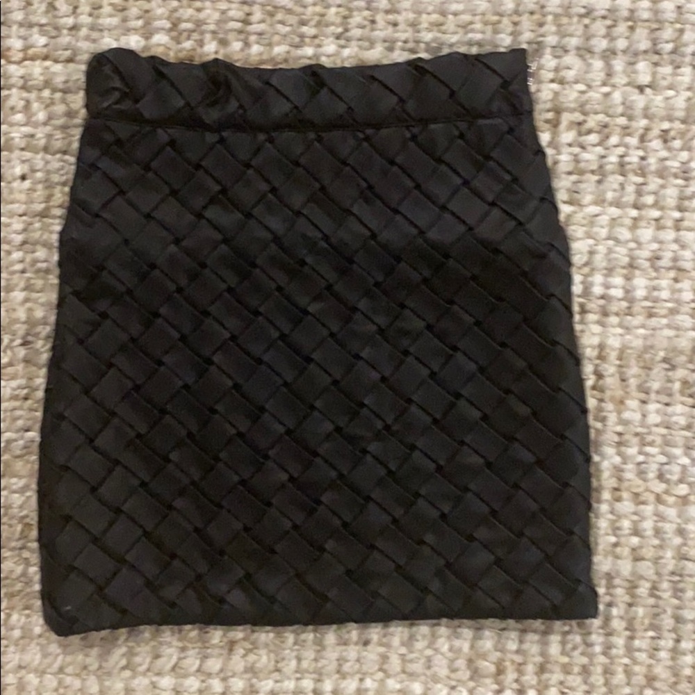 NWT Vegan Leather Mini Skirt